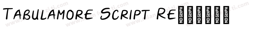 Tabulamore Script Re字体转换